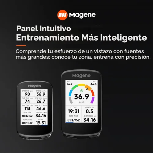 Vista 6 de Magene C506 GPS Bike Computer - Pantalla táctil a color de 2.4", navegación inteligente, WiFi rápida y Bluetooth, asistente de conducción