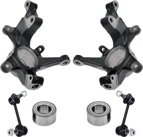 Vista 13 de Detroit Axle - Kit de nudillos traseros izquierdo FWD para Hyundai Santa Fe 2007-2009 Veracruz 2007-2012, reemplazo del conjunto de cojinete