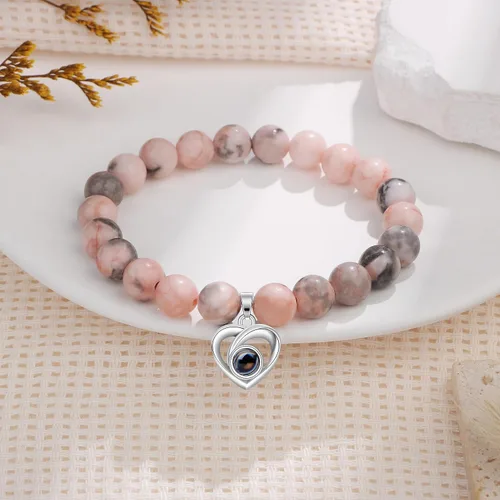 Vista 6 de JoycuFF Pulsera con texto en inglés "I Love You" en 100 idiomas, regalos únicos para hija, nieta, novia, hermana, aniversario significativo