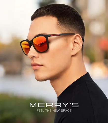 Vista 2 de MERRY'S Lentes de sol polarizados cuadrados para hombres y mujeres, ultraligeros, para conducir, pesca, golf, UV400 S8668