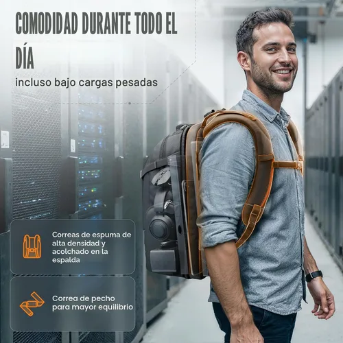 Vista 5 de Everki (EKP120) mochila para portátiles de hasta 18.4 pulgadas Nylon, Polyester, Durable, Multi-Padded Pockets, Travel-Friendly, School & Work
