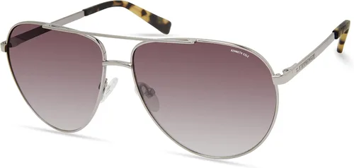 Vista 7 de Kenneth Cole mens Pilot Aviator Sunglasses Espejo de bronce mate/humo