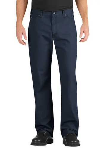 Vista 34 de Dickies Jeans de carpintero para hombre, ajuste relajado, pierna recta, Negro, 30 x 30
