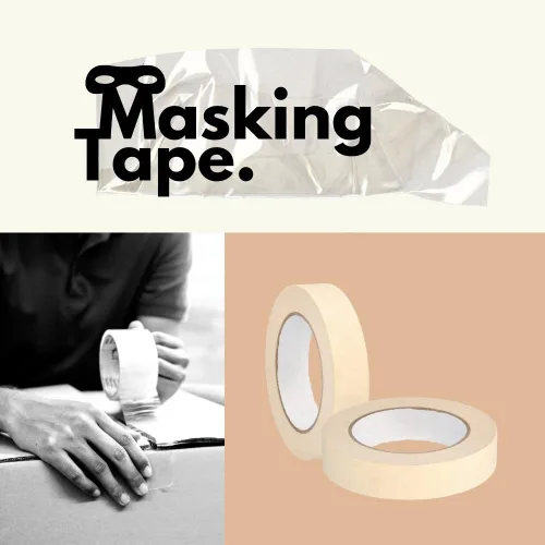 Vista 2 de PackagingSuppliesByMail PSBM - Cinta adhesiva, 1 pulgada x 60 yardas, paquete de 36, diseño fácil de rasgar para pintura, artes y manualidades