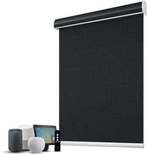 Vista 47 de SmartWings Persianas Motorizadas con Filtro de Luz, Compatible con Matter Thread Homekit Z-Wave Alexa Google, Persianas con 70% de Opacidad Safari