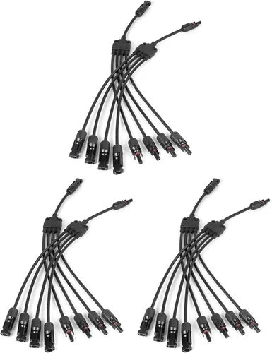 Vista 9 de Conector de panel solar de 2 a 1 2 vías, divisor de panel solar de 1000 V FMM+MFF rama en Y, conectores paralelos para conexión paralela entre 2 a 1