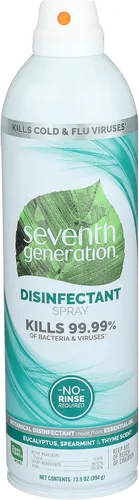 Vista 7 de Seventh Generation Limpiador en aerosol desinfectante, 26 oz. Botella de spray de gatillo, 8/cartón