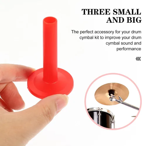 Vista 3 de Tubo de platillo, 12 piezas, accesorios de repuesto para platillo, soporte de platillo, funda de tambor para percusión, piezas de platillo rojo