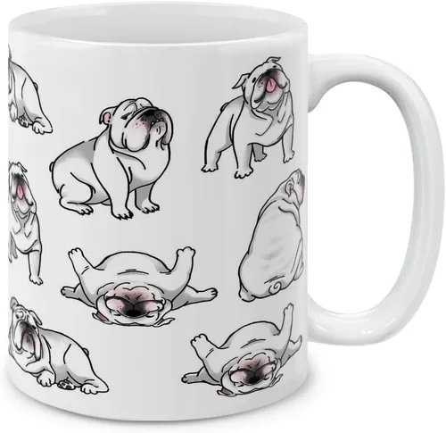 Vista 17 de MUGBREW Taza de café de cerámica con posturas divertidas de pastor australiano, 11 onzas Pastor australiano Posturas divertidas y juguetonas