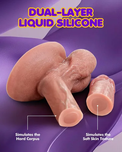 Vista 3 de Consolador de silicona realista de 8.2 pulgadas - UTIMI consolador suave y enorme para hombres, mujeres y principiantes, material seguro