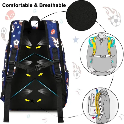 Vista 5 de CAMTOP Mochila preescolar para niños, mochila de jardín de infantes, mochila escolar, M