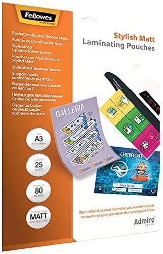 Vista 8 de Fellowes 5602001 Admire A3 80Mic Easyfold Pouch 25pk Fácil de plegar