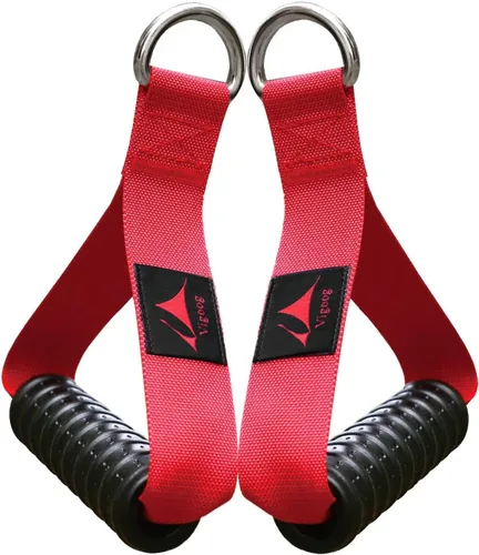 Vista 12 de Heavy Duty Gym Workout Handles Attachment for Cable Machine,Resistance Band,Pulley System Home Exercise Equipment, Comfortable and Stronger Grip