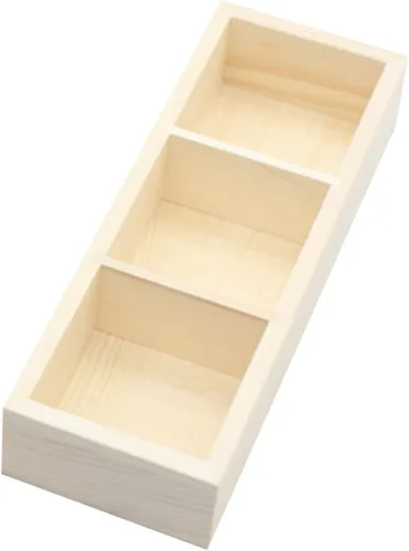 Vista 9 de KOMBIUDA Wood Tea Bag Holder 3 Compartment Organizer for Cabinets