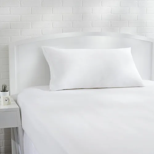 Vista 10 de Amazon Basics Protector de almohada hipoalergénico 100% algodón estándar transpirable con cremallera, lavable a máquina, blanco, 27 x 21 pulgadas