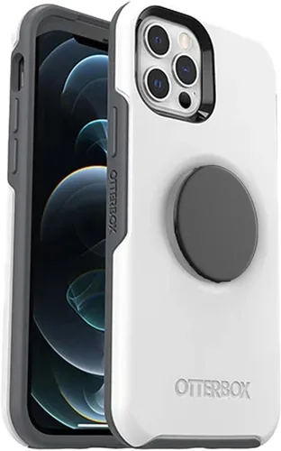 Vista 10 de OtterBox + Funda Pop Symmetry Series para iPhone 12 y iPhone 12 Pro (solamente) - Embalaje no minorista - Berry Flow