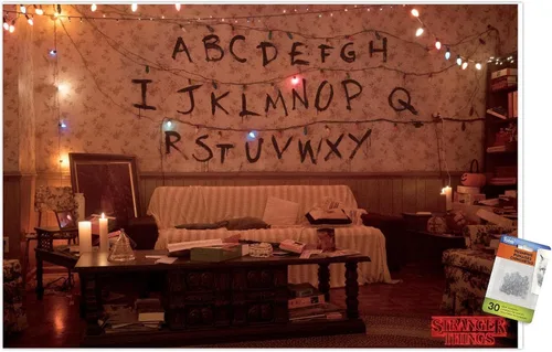 Vista 7 de Netflix Stranger Things - Alphabet Wall Poster with Push Pins 2-Paquete de póster y pin de empuje