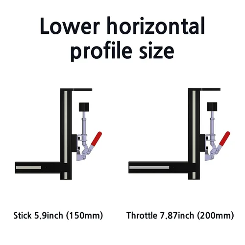 Vista 7 de SB21 Desk Mount for The Flight Sim Game Joystick,hotas desk mount,Thrustmaster Warthog,winwing orion,vkb,virpil stick & throttle mount systemwith
