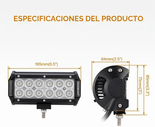 Vista 2 de Auxbeam® Luz LED