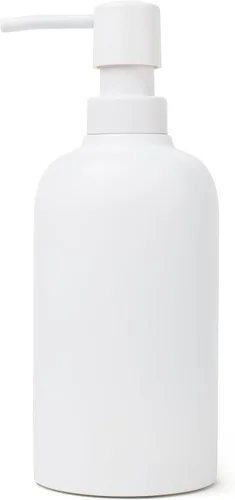 Vista 8 de Dispensador de jabón cuadrado de resina negro mate de 15 onzas para cocina