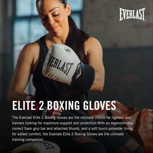 Vista 2 de Everlast Guantes de boxeo Elite 2 Azul marino
