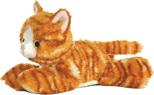 Vista 130 de Aurora® Adorable Mini Flopsie™ Mei Mei™ Animal de peluche, facilidad juguetona, compañeros atemporales, color blanco, 8 pulgadas