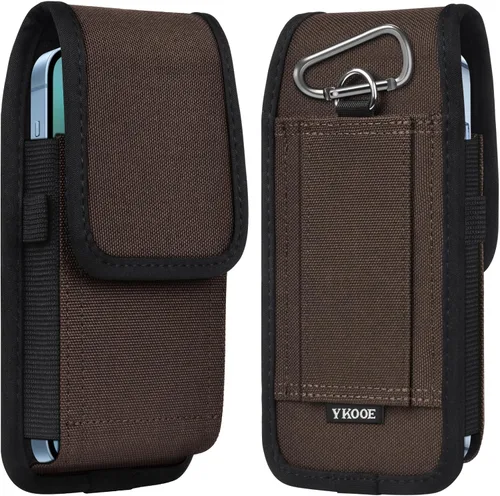 Vista 13 de ykooe Funda para Teléfono Móvil de Nylon con Hebilla Compatible con iPhone 17 16 15 14 13 12 11 y Modelos Pro, Samsung Galaxy S20 S21 S22 S23 S24