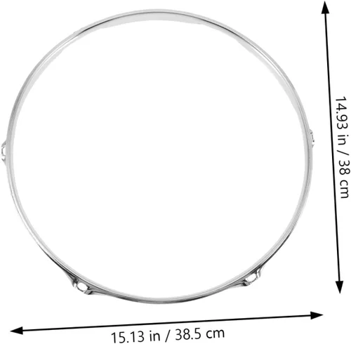 Vista 2 de Vaguelly Drum Snare Drum Ring Marching Snare Drum Side Hoop Reemplazo Snare Drum Parts Supplies