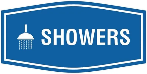 Vista 10 de Fancy Showers - Letrero (negro/plateado), tamaño mediano