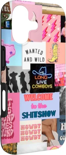 Vista 3 de Pink Western Indie Cowgirl Aesthetic Yeehaw Howdy Country - Carcasa para iPhone 17