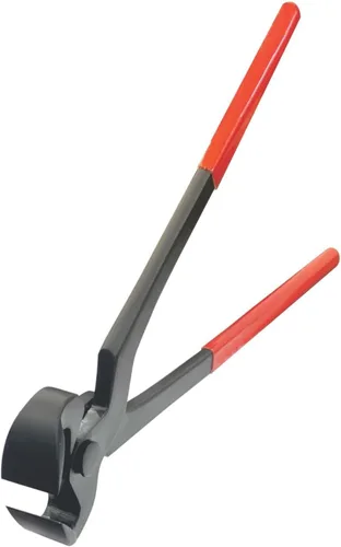 Vista 3 de Kit de cuidado de pezuñas de caballo herrador de 5 piezas, juego completo de pinzas, raspadora de pezuña, mango ergonómico, cuchillo de polietileno