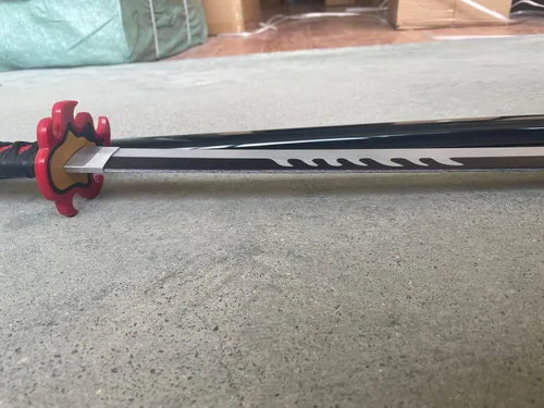 Vista 34 de ziqing Espada para cosplay de Demon Slayer hecha a mano, Katana de 31 pulgadas con múltiples estilos para elegir