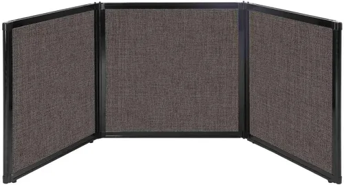 Vista 22 de Versare Pantalla plegable de mesa Partición de 3 paneles Divisor de espacio de trabajo portátil ligero Negro 78 x 24 pulgadas