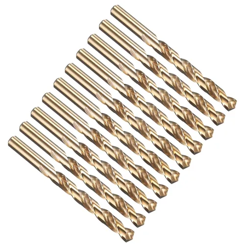 Vista 33 de PATIKIL Broca Jobber de 0.039 in, vástago recto M35 cobalto 5% acero de alta velocidad 135° acabado dorado para metal duro de acero inoxidable - 2