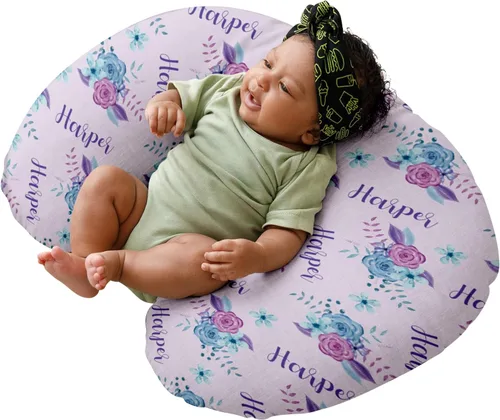 Vista 13 de Dyoart Funda de almohada de lactancia para bebé, fundas de lactancia con nombre personalizado, suave, funda de almohada de lactancia materna
