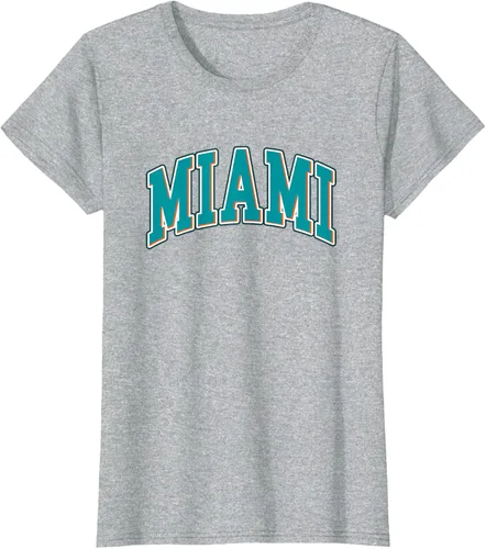 Vista 25 de Miami - Hometown Pride - Diseño retro - Camiseta clásica