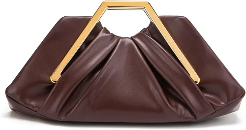 Vista 9 de myfriday Elegante bolso de mano fruncido para mujer, bolso de noche suave para boda, fiesta de graduación, eventos formales
