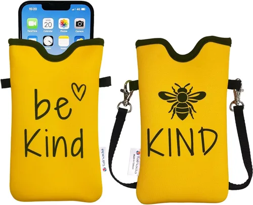 Vista 28 de Tainada Funda Estuche Bolsa de Neopreno para Teléfono para Hombres y Mujeres con Correa Cruzada/Cordón para el Cuello para iPhone 17/16/15 Pro Max