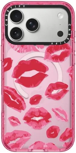 Vista 75 de CASETiFY Impact iPhone Air Case [Delgada/Compatible con Magsafe / 8.2 ft. Protección contra Caídas de Grado Militar 4X] - Lazos - Rosa Arcos