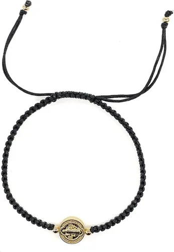Vista 12 de St. Benedict Medal on Handcrafted Adjustable Red Cord Braided Bracelet - Protection Jewelry for Women