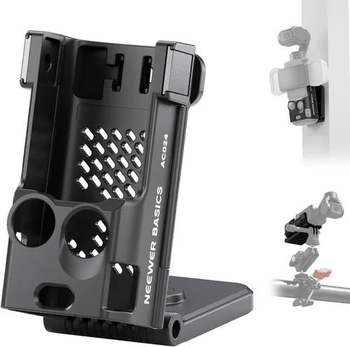 Vista 13 de NEEWER Pocket 3 Jaula, Plataforma de Grabación de Video para Cámara Gimbal de Aleación de Aluminio con Adaptador Incorporado de Accesorios de Cámara