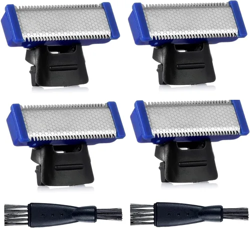 Vista 9 de 2 cabezales de repuesto para afeitadora compatibles con Micro Touches Solo Trimmer cuchillas de repuesto (2 piezas + 2 cepillos)