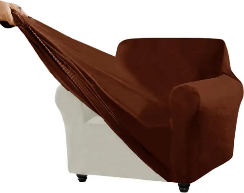 Vista 143 de Funda para Sofá de Terciopelo, Fundas Elásticas para Sofá para Funda Principal Separada/Respaldos y Cojines de Asiento, Funda para Sofá, para Fundas