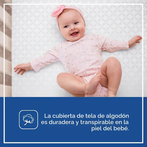 Vista 13 de Sealy Baby Colchón transpirable de 2 etapas para cuna GREENGUARD Gold