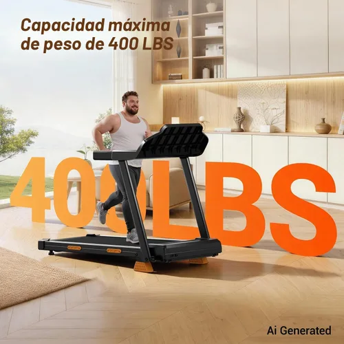 Vista 4 de LONTEK 18% Incline Treadmills for Home with Handle Bar