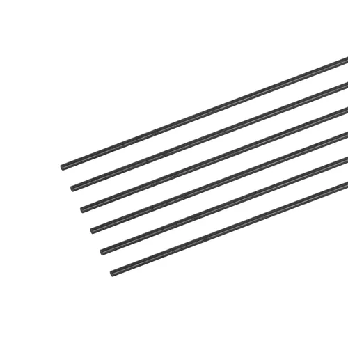 Vista 25 de MECCANIXITY Varilla de fibra de carbono, 0.020 in x 3.937 in para avión RC DIY herramienta ala tubo brazo cuadricóptero, paquete de 6