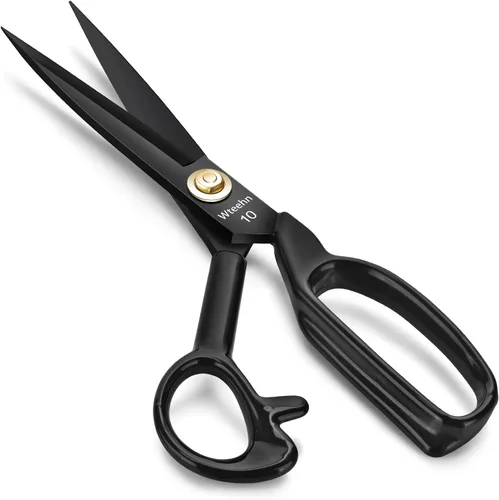 Vista 9 de Tijeras de tela profesionales, tijeras de costura resistentes de 8 pulgadas para corte de tela, tijeras de costura afiladas a medida para cortar