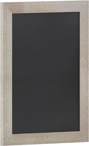 Vista 27 de HBCY Creations Pizarra de tiza de pared con marco de madera maciza blanqueada de 11" x 17", superficie magnética, decoración para el hogar, menús 1
