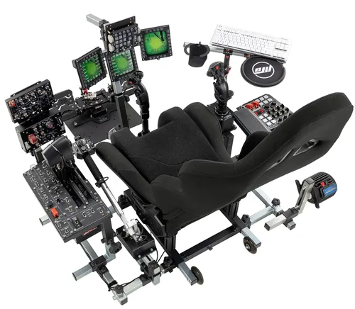 Vista 4 de SimFab Modular Flight Simulator Pit For Combat Simulation. DCS Edition. Compatible With Thrustmaster Warthog, WinWing, VirPil, VKB And Alike