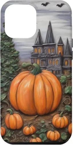 Vista 25 de iPhone 16 Vintage Floral Aesthetic Halloween Pumpkin Fall Autumn Case